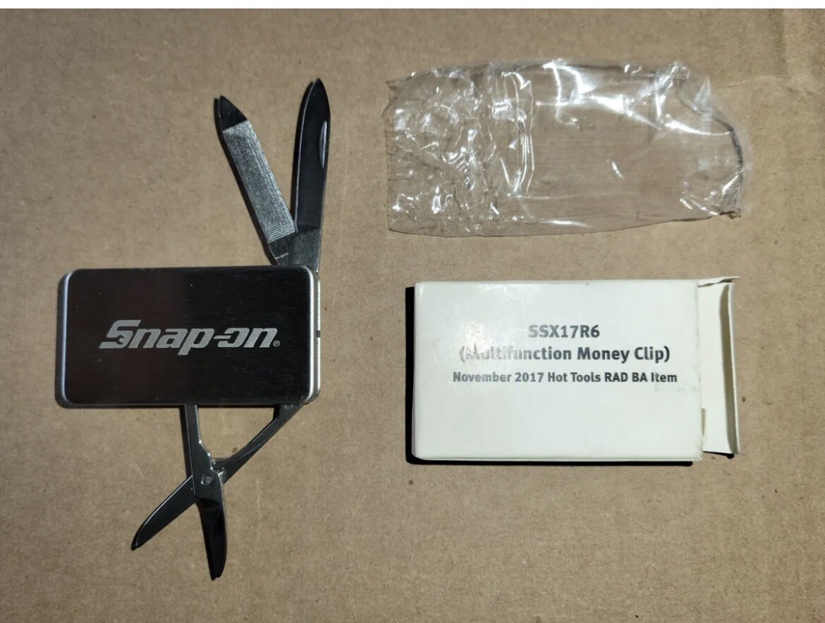 SNAP ON TOOLS  MULTI TOOL MONEY CLIP SSX17R6 NIP! SUPER NICE! FAST SHIPPING!