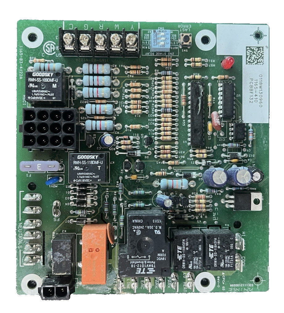 PCBBF132  Goodman Amana PCBBF132s Furnace Control Circuit Board 1165-410