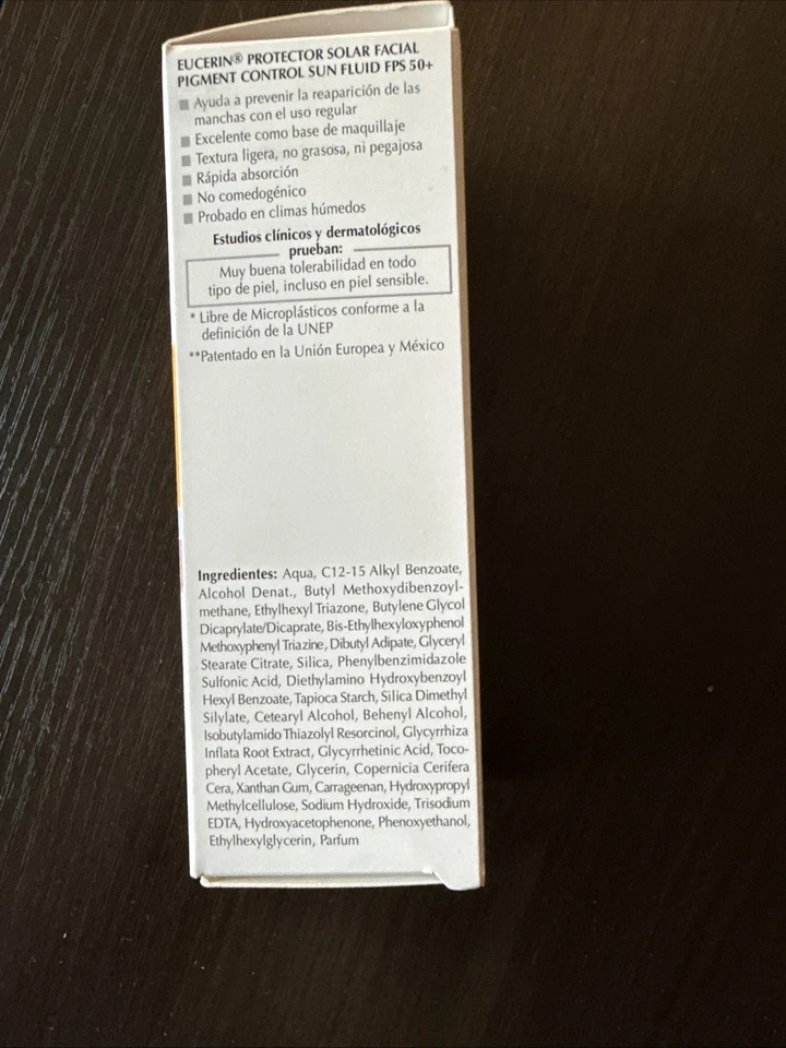 New! Eucerin Sun Fluid Pigment Control SPF50+ 50ml...