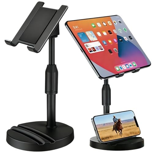New model Adjustable Phone Stand Holder for Desk, 360° Rotatable Ergonomic
