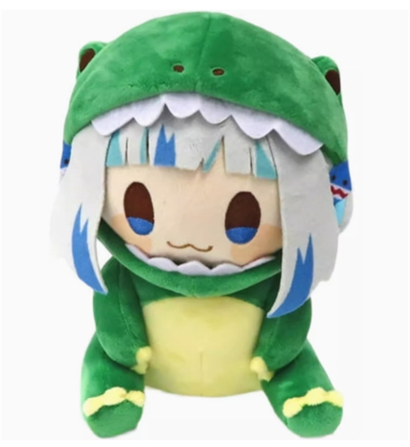 20cm Japan Orinigal Kawaii Gawr Gura Dino Plush Doll Stuffed Toy Pillow Gift