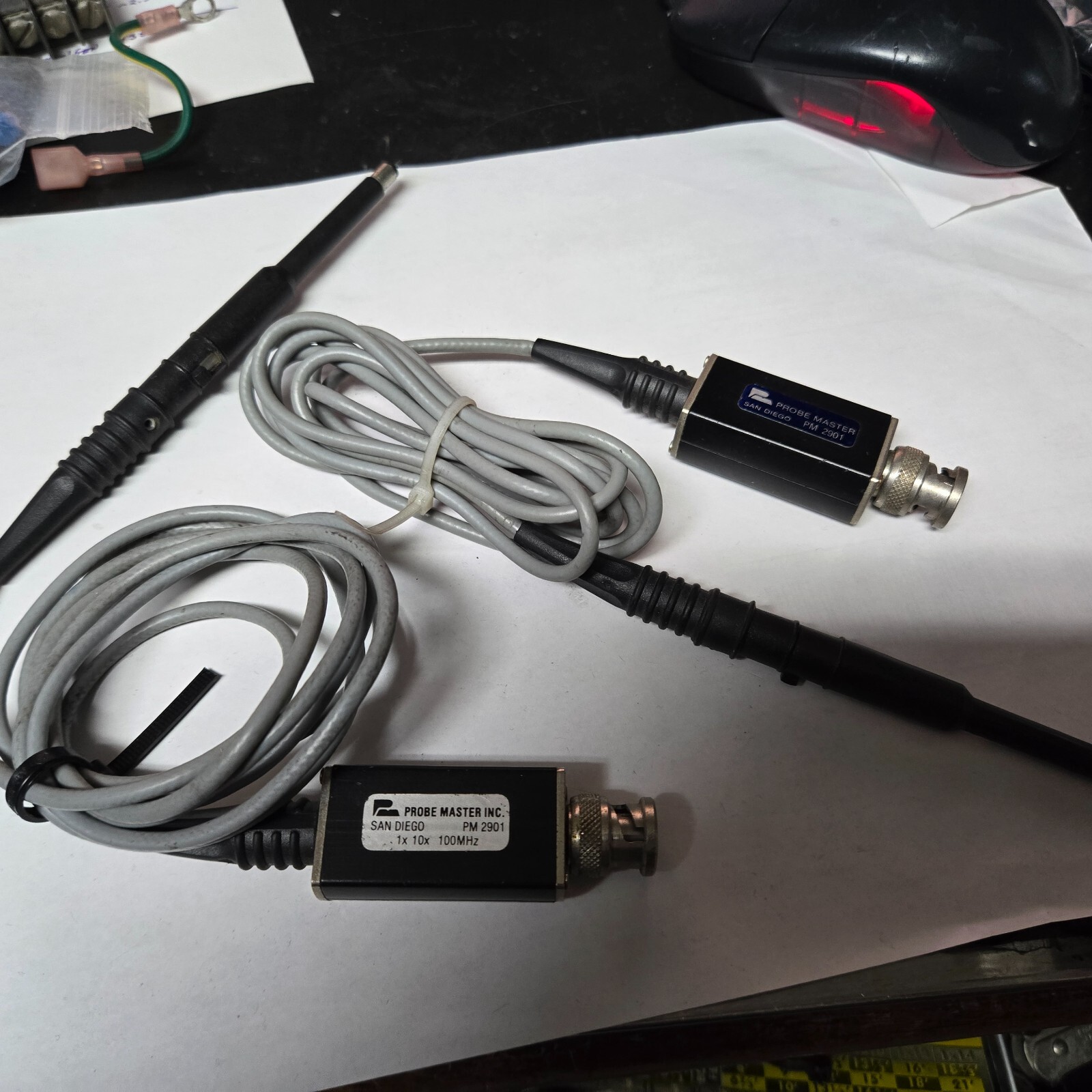 Probe Master 100MHz Oscilloscope PROBE PM2901 tested 1:1 and 10:1 ranges