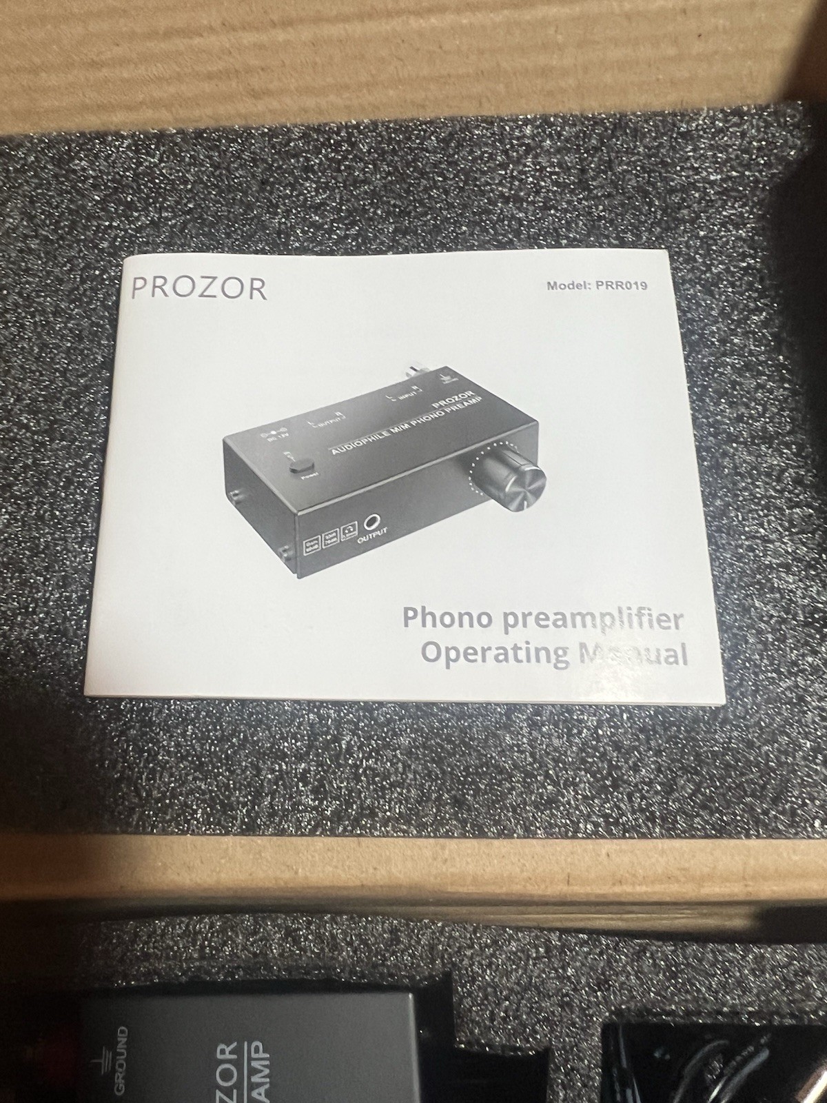 PROZOR Phono Preamp - Preamplifier for M/M Turntable RCA Input & RCA 3.5mm