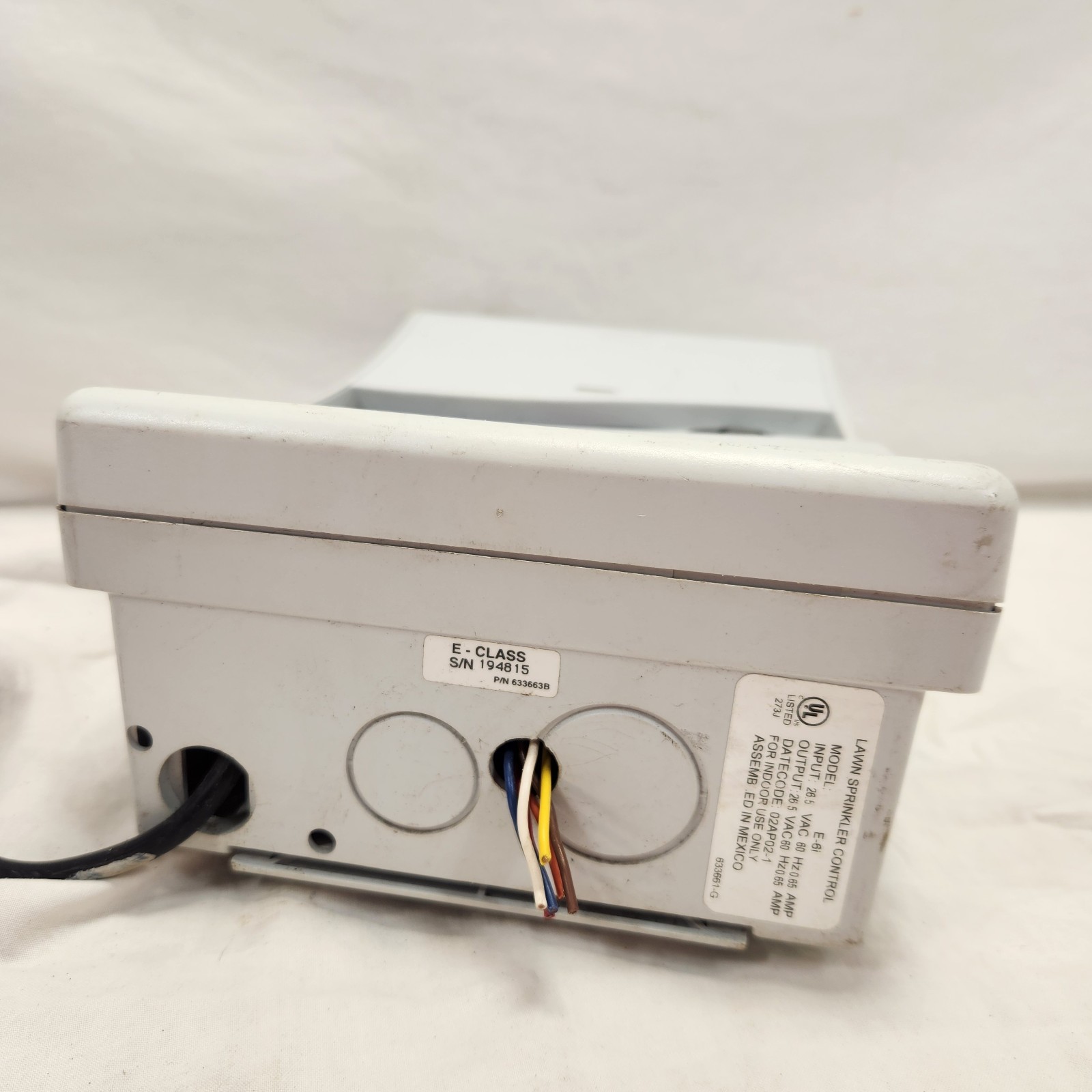 Rainbird E-6 6 Zone Station Sprinkler System Irrigation Timer Controller