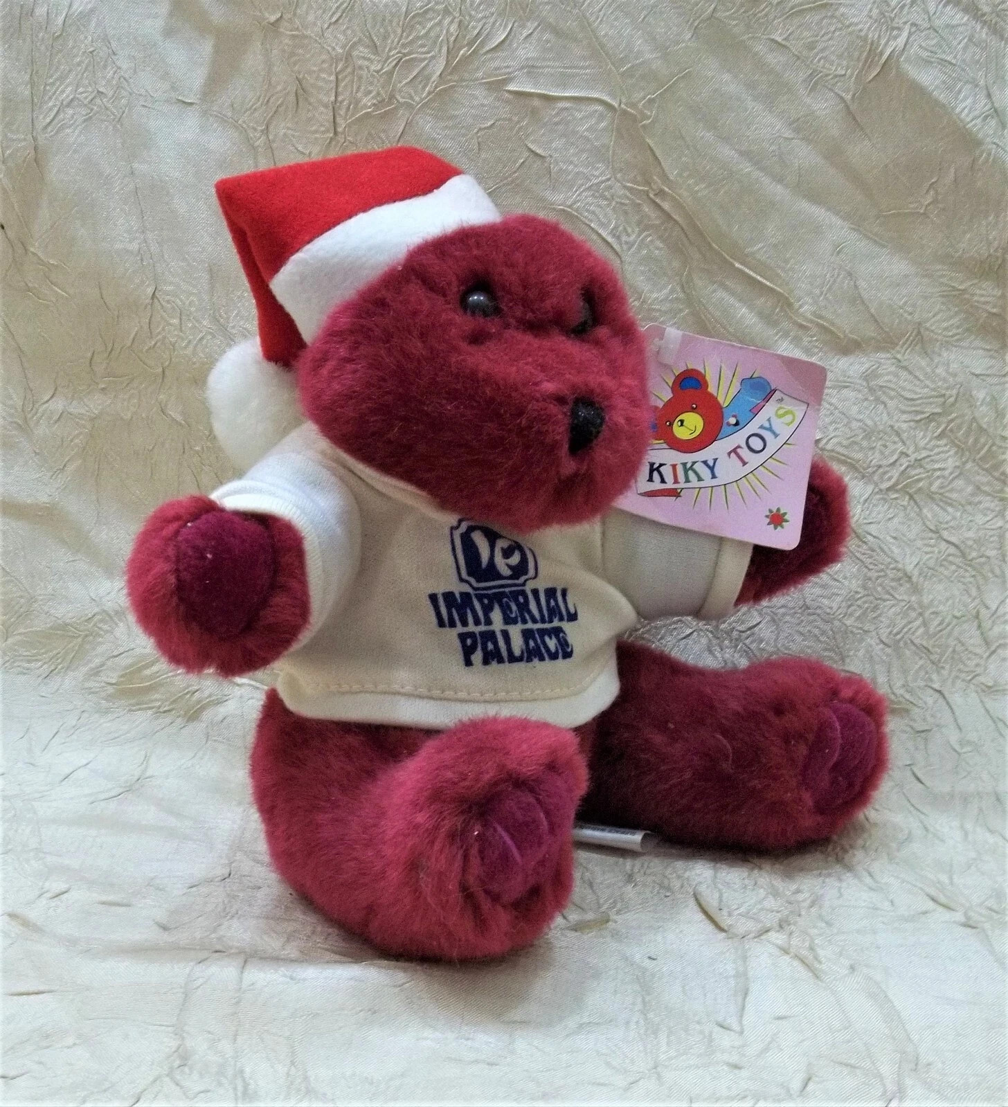 Imperial Palace 7-inch Plush Christmas Holiday Bear Toy Kiky Toys Biloxi MS New