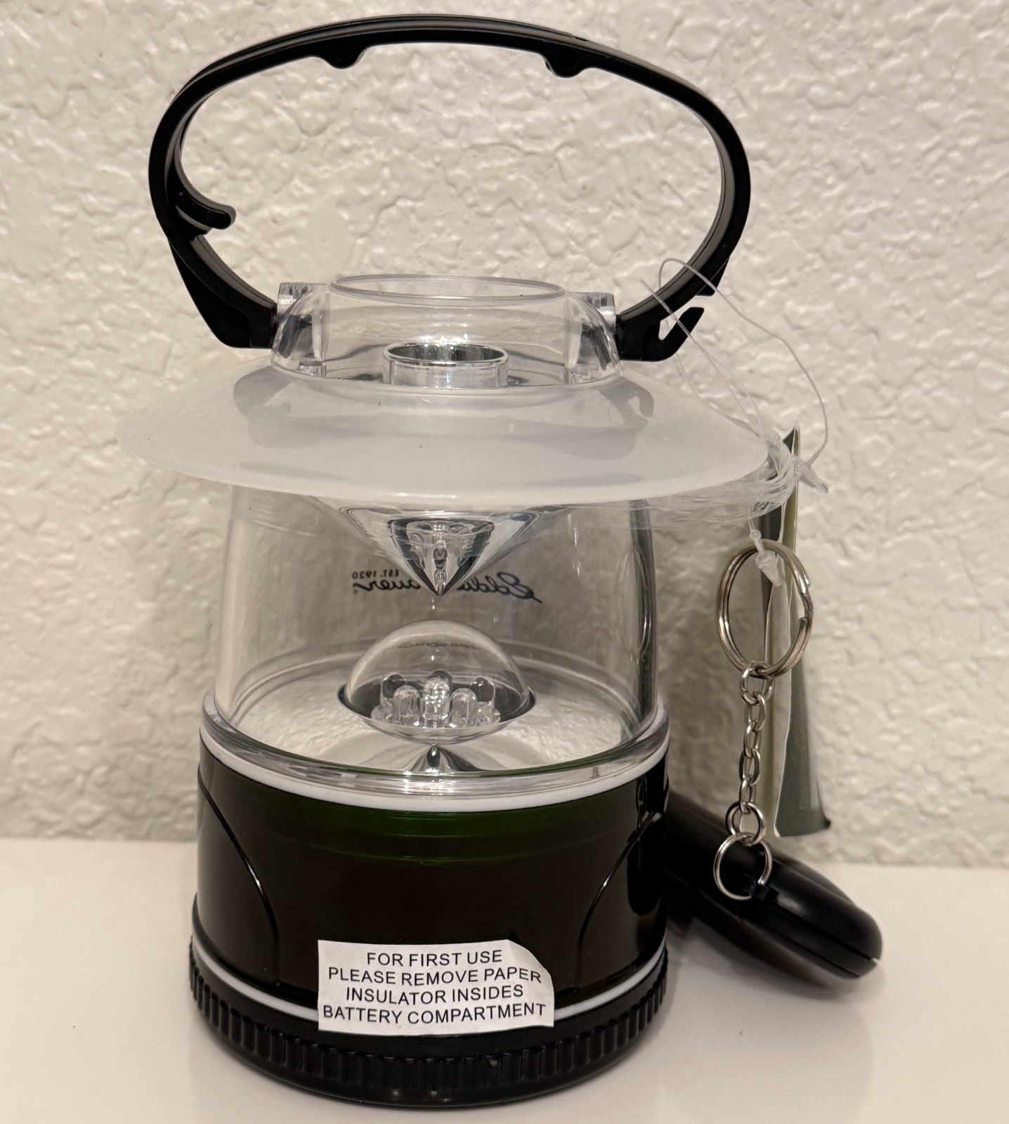 EDDIE BAUER Weatherproof Portable Camping Lantern Light Remote Control Green