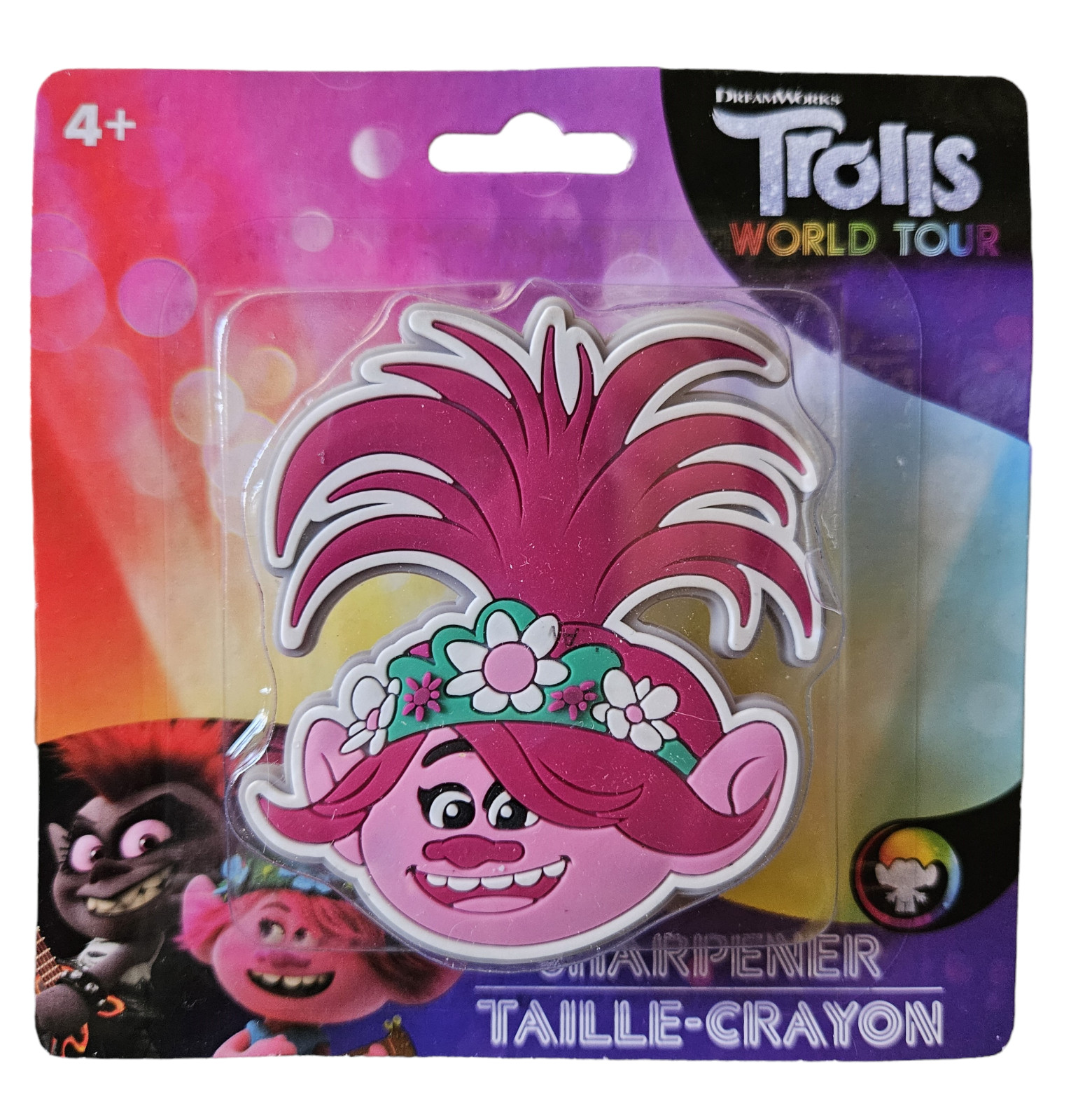 Peachtree Playthings Pencil / Crayon Sharpener  - New  - Trolls Poppy