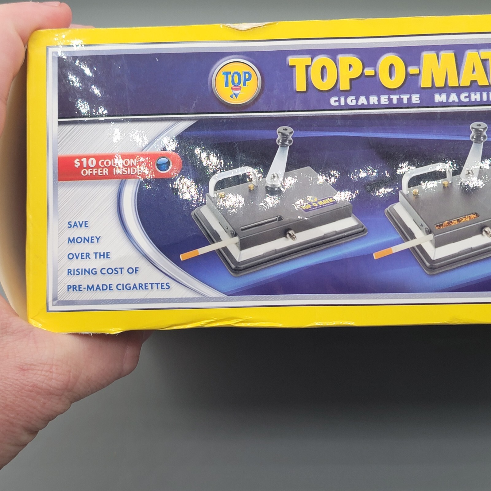 TOP-O-Matic Cigarette Rolling Machine Makes King Size or 100mm In Box