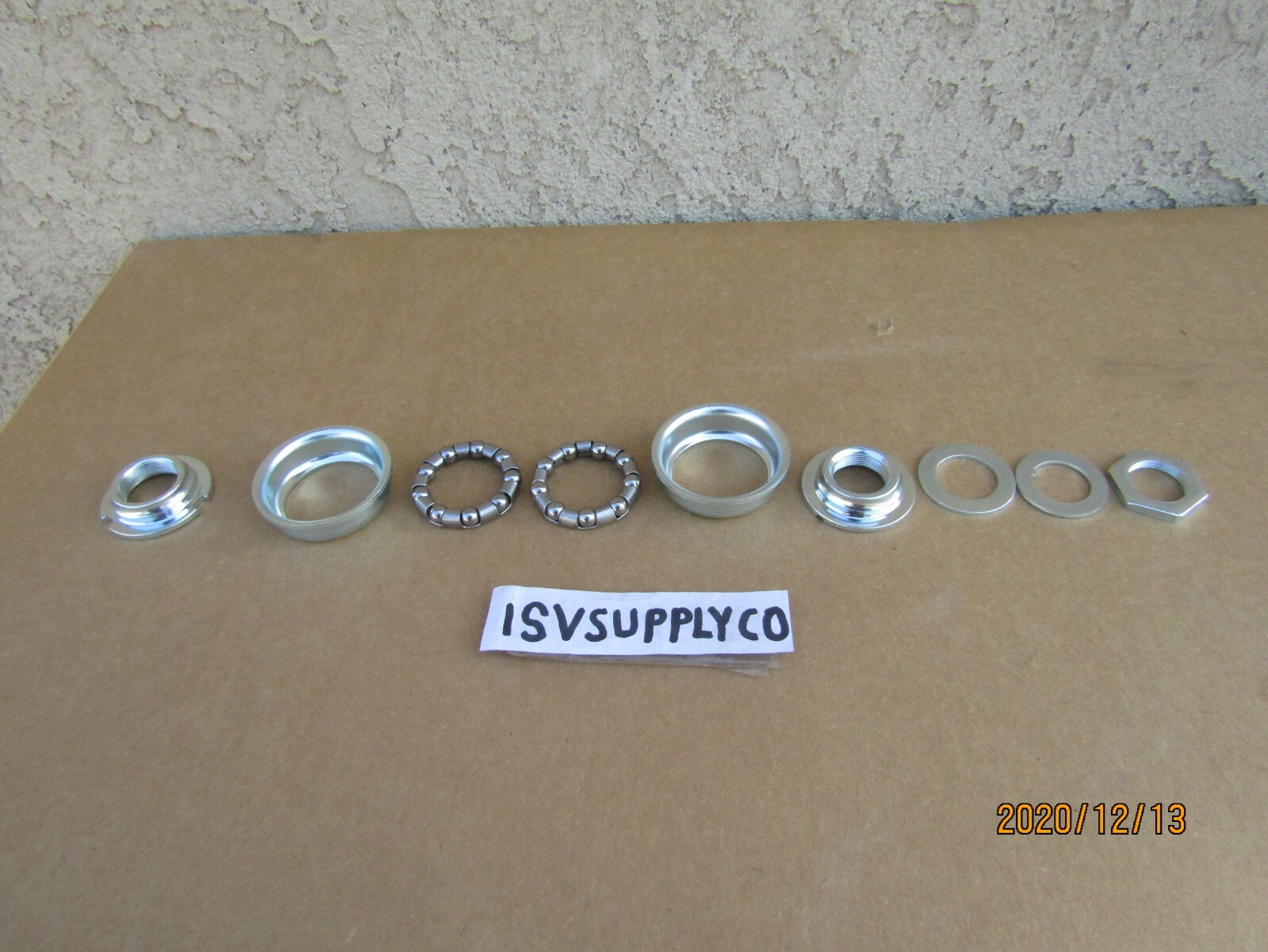 NEW BICYCLE BOTTOM BRACKET SET FOR 1 PC. CRANK BIKES MTB, BMX, CRUISER, LOWRIDER