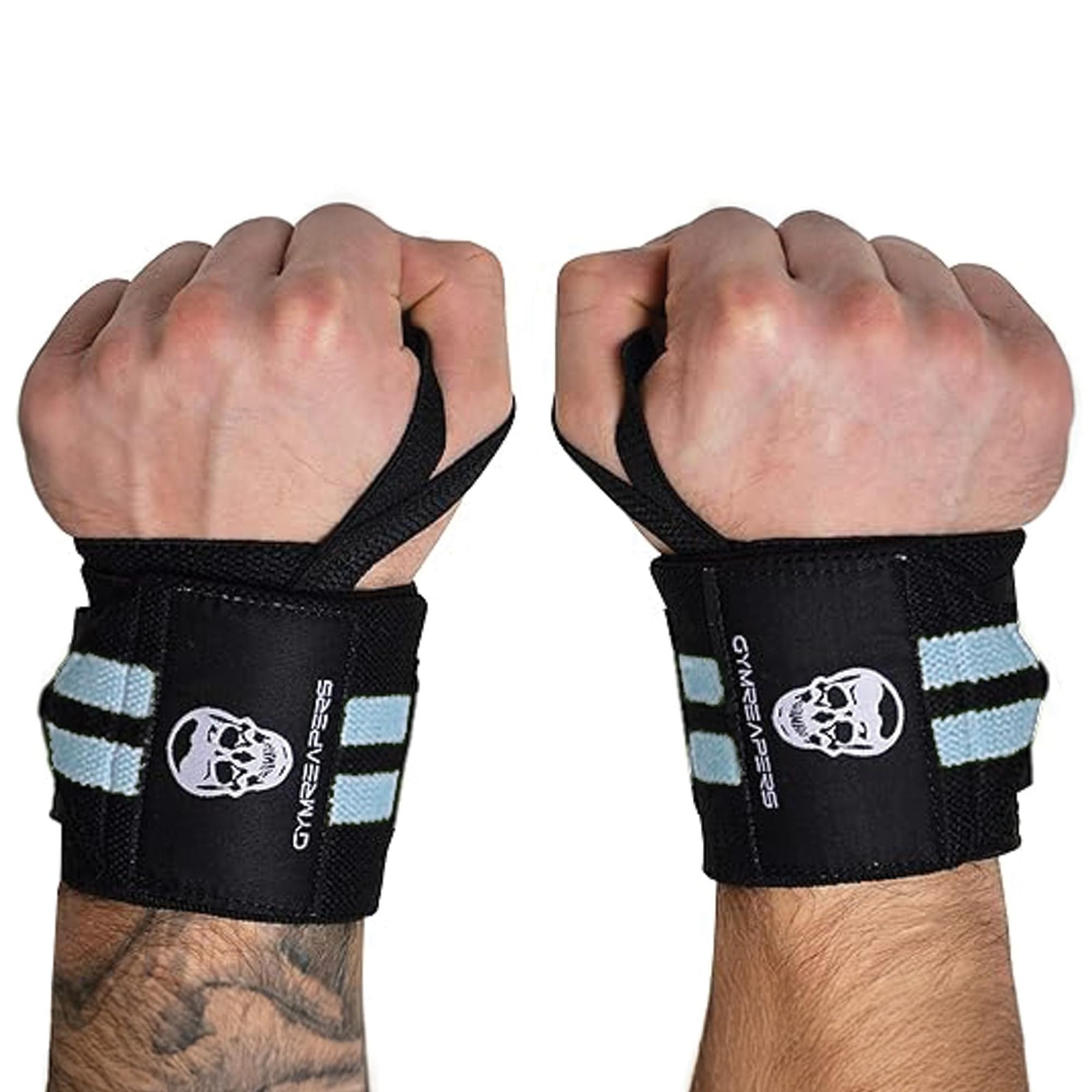 Gymreapers Weightlifting Wrist Wraps IPF Approved 18" Professional Quality Wr...