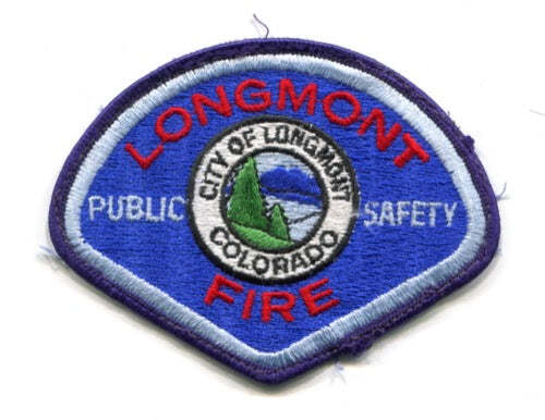 Longmont Fire Department Patch Colorado CO v5 USED