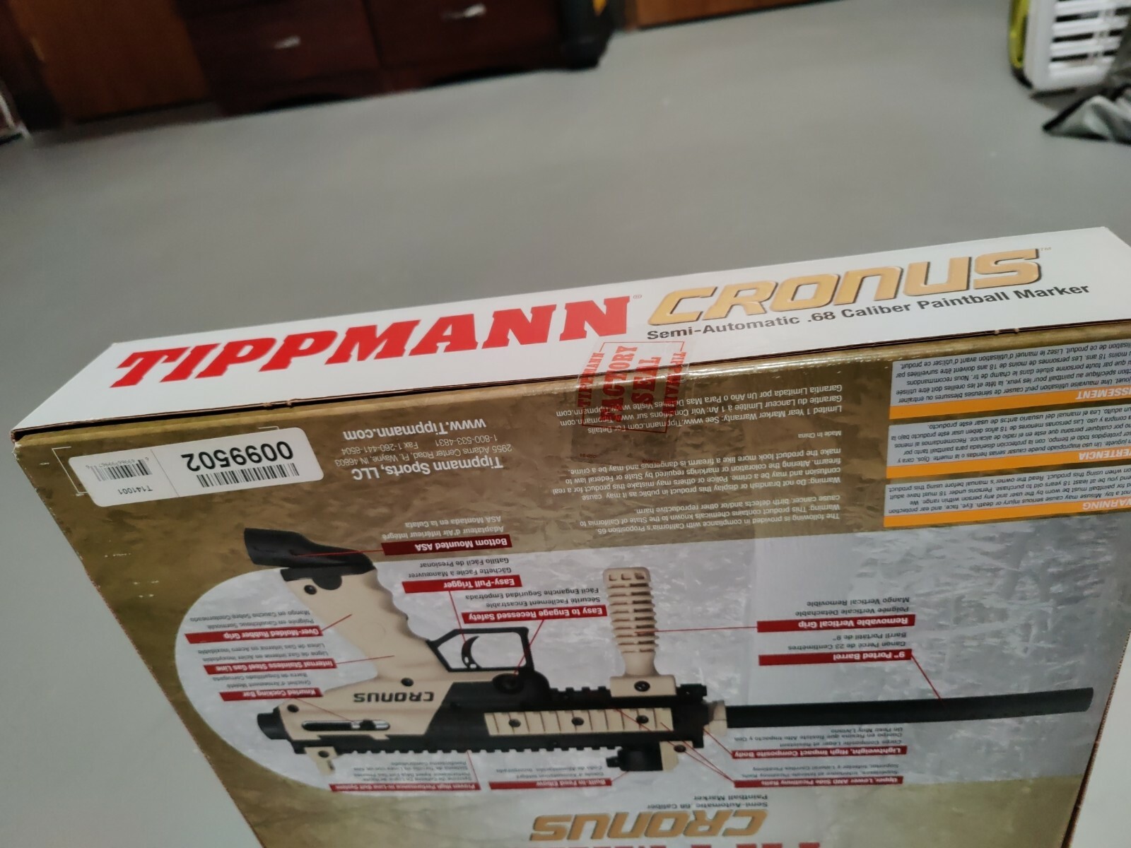 Tippmann Cronus Basic Paintball Gun .68 Caliber Marker - Tan / Black NEW SEALED