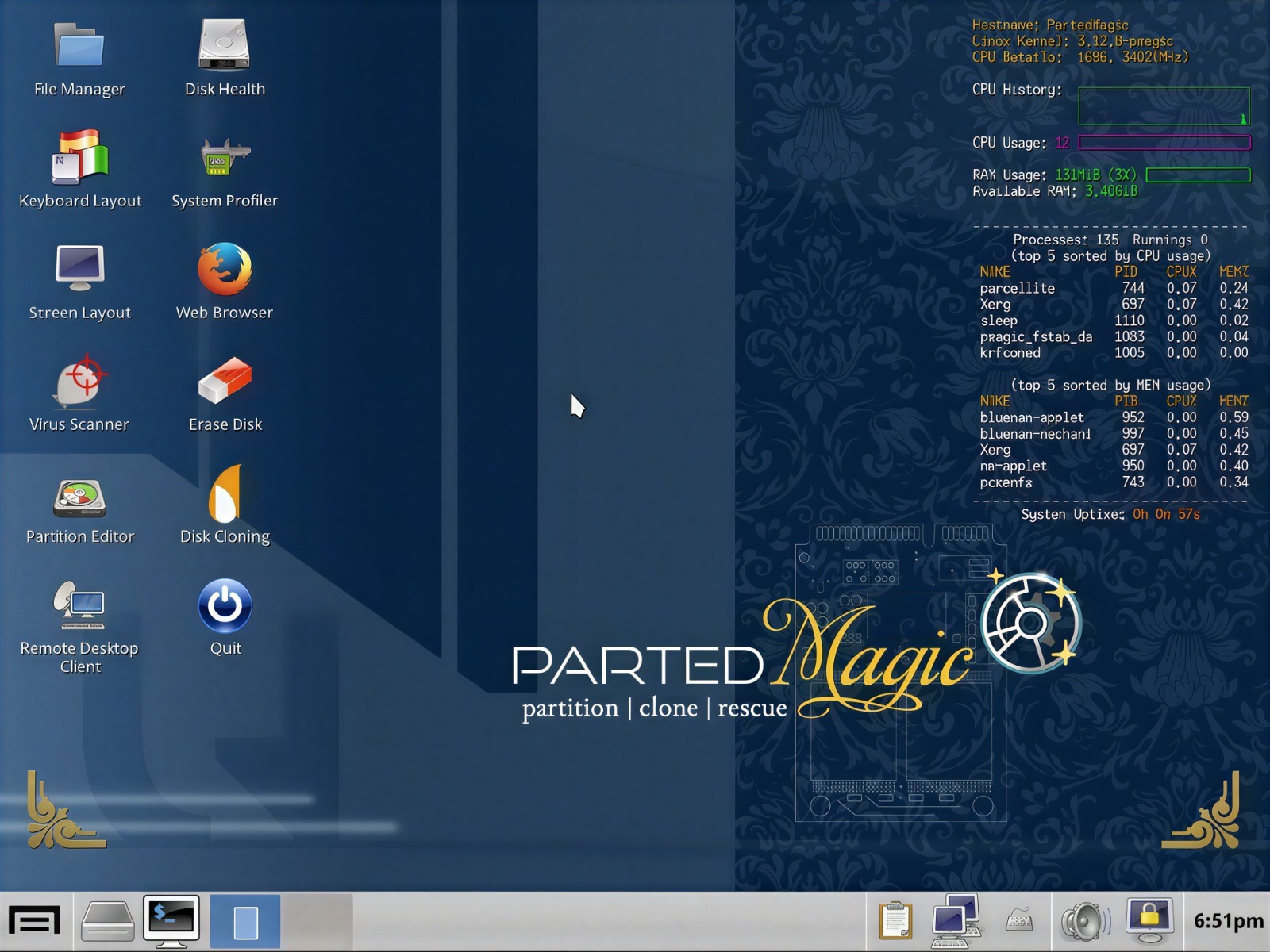 Parted Magic Bootable DVD/USB