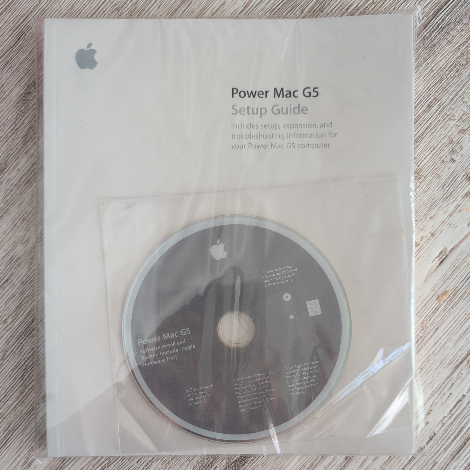 Apple Power Mac G4 Setup Guide Manual +install software CD OSX 10.3 New