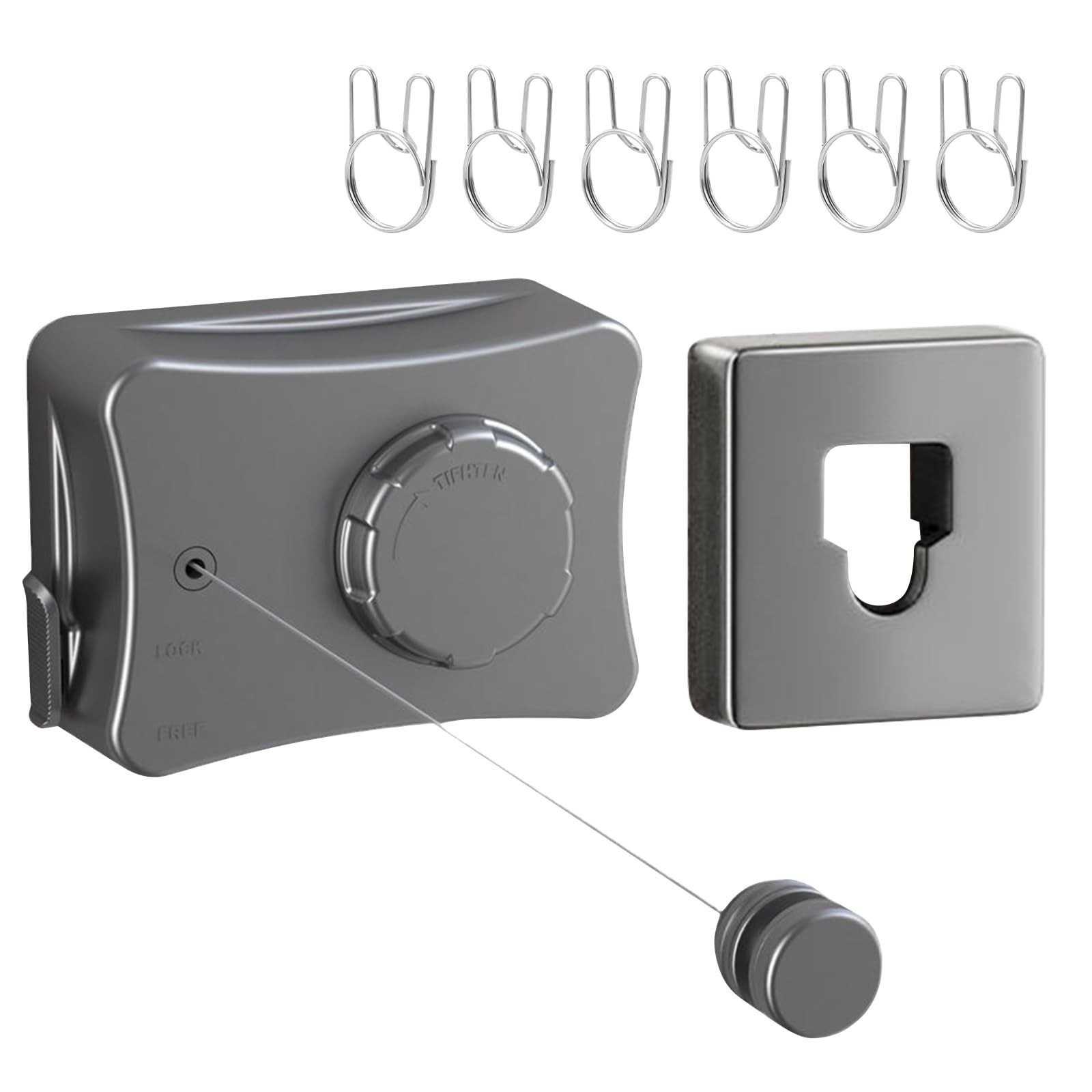 Retractable Clothesline Indoor, Non-Sagging Outdoor Clothes Line Retracting, ...