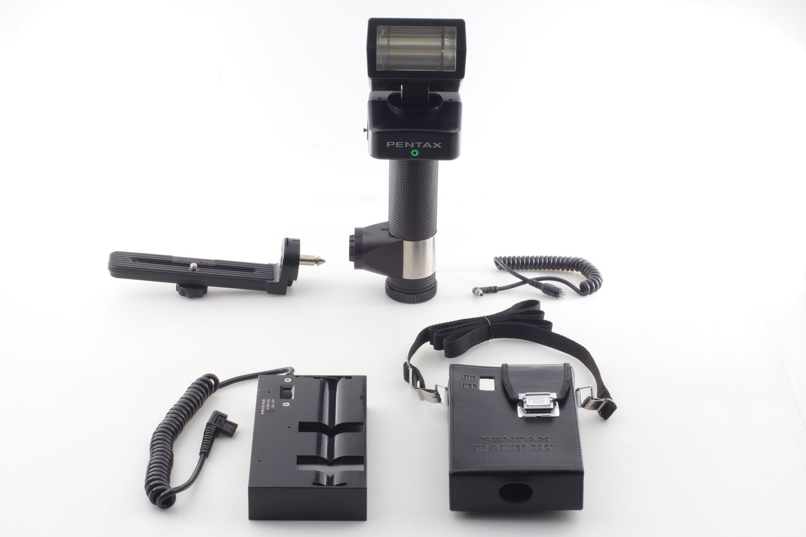 Synch Cord C [Exc+5] Pentax AF400T Flash w/TR Poper Pack For 67 & 6x7 From JAPAN
