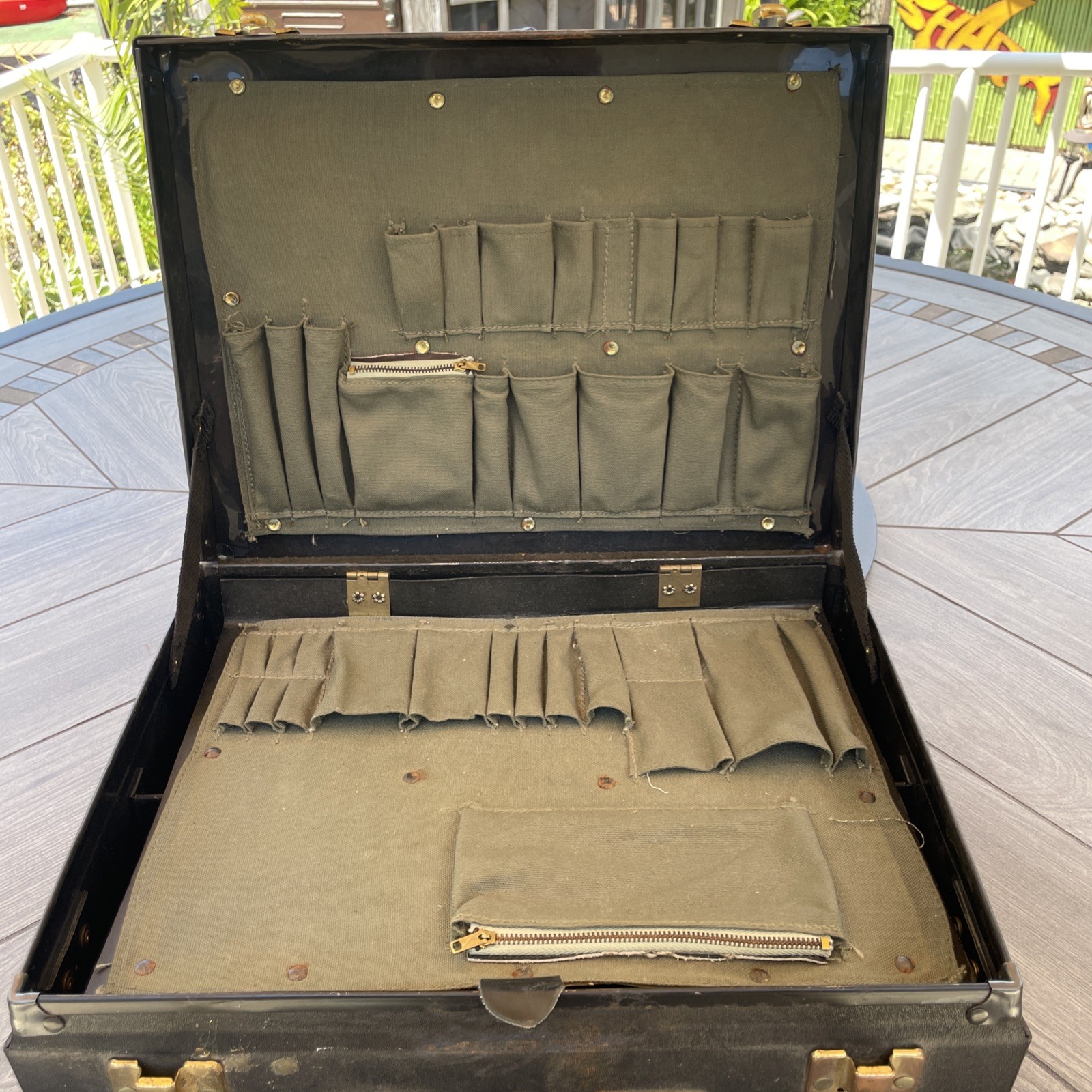 Vintage Marines Military Briefcase WWII