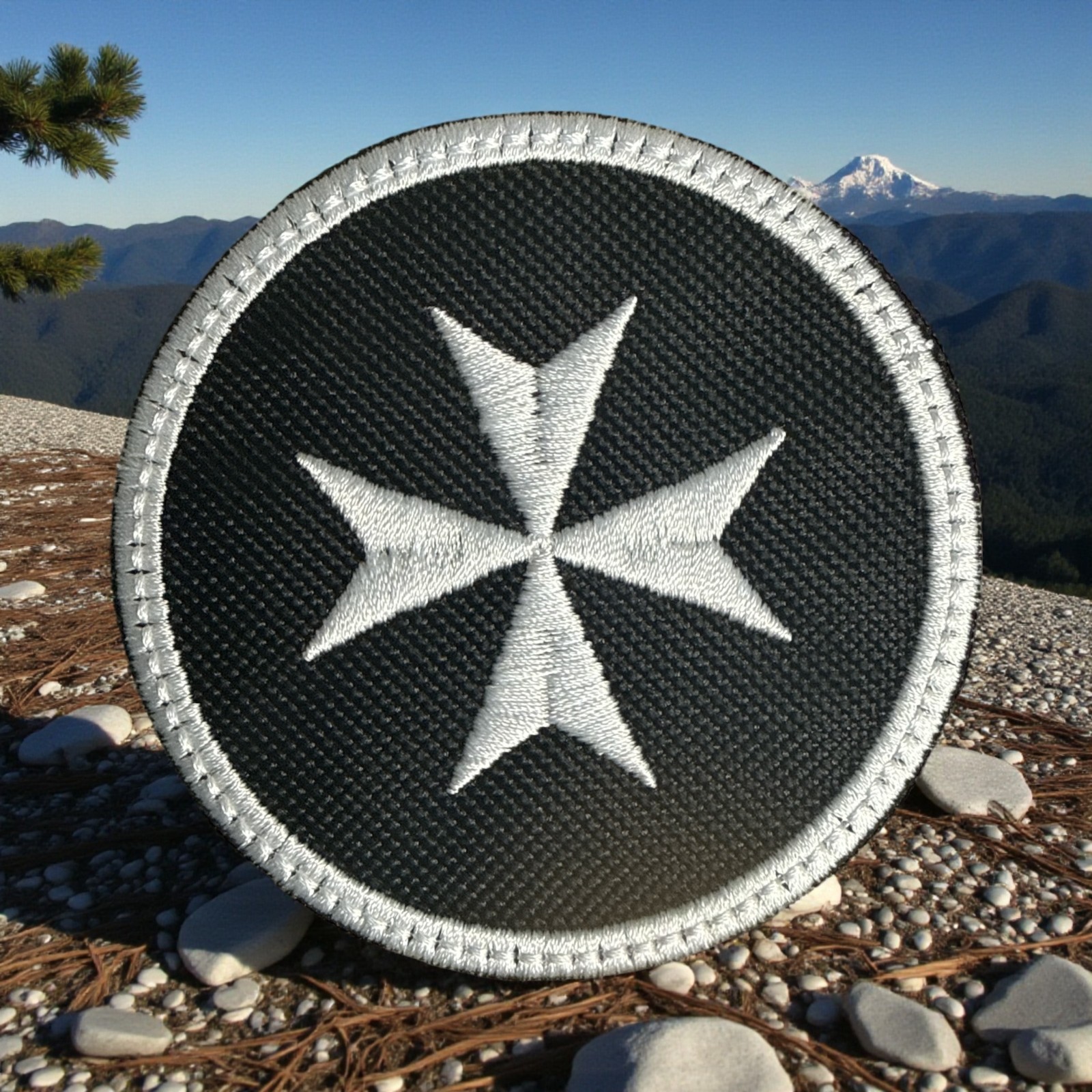 Black Templars Embroidery Patch 3" X 3"