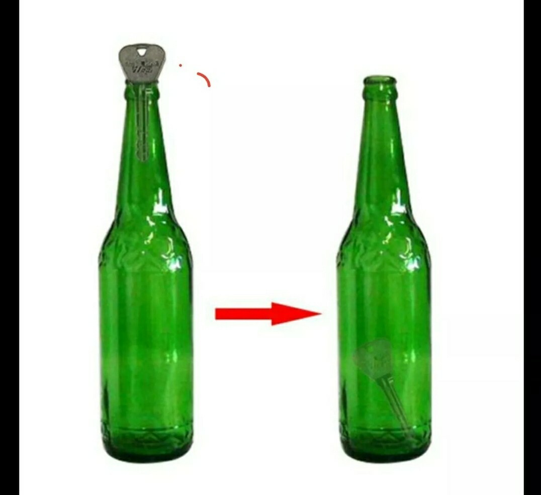 Magic Trick Toy Folding Key Through Bottle Easy Illusions T5