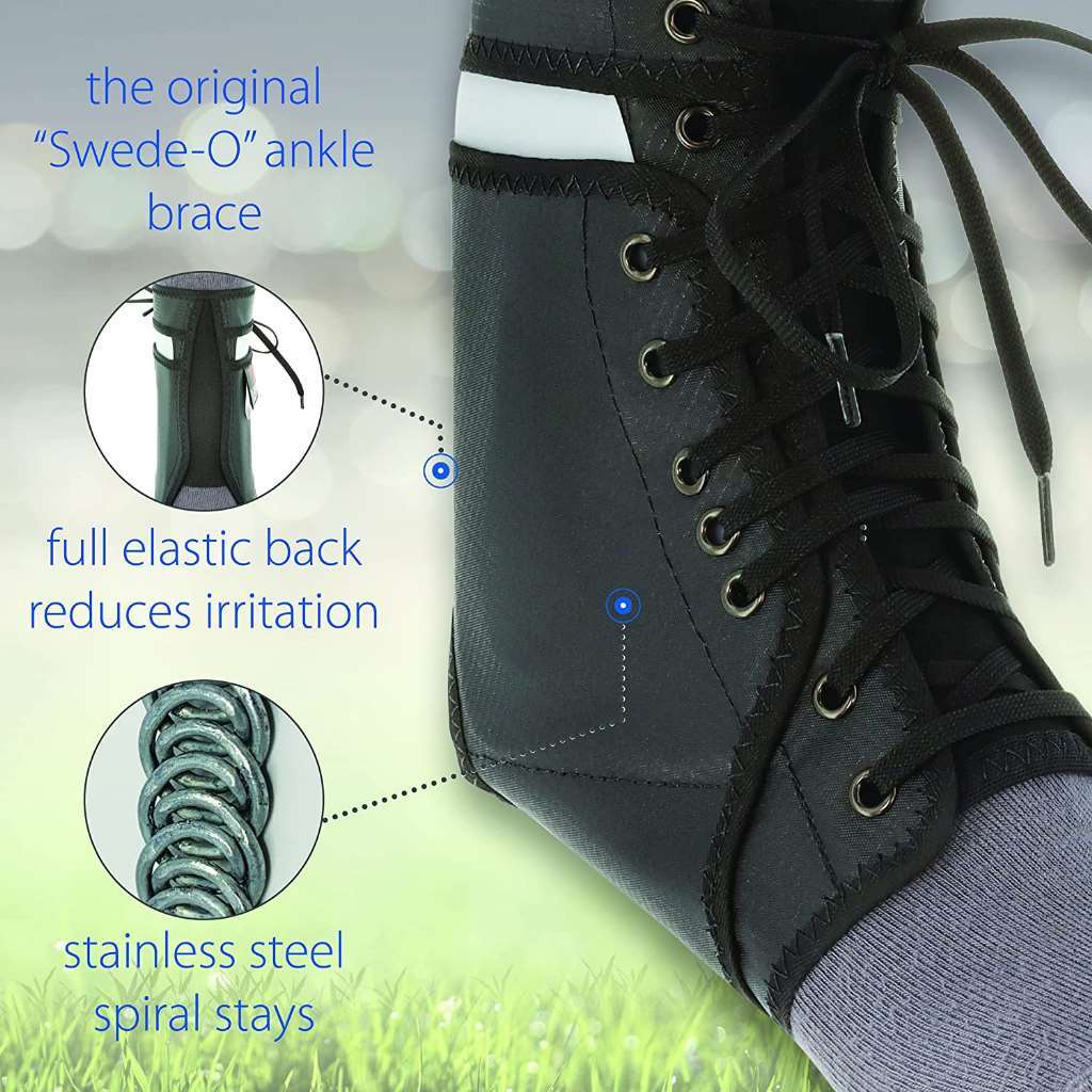 Swede-O Ankle Lok Black X-Small Ankle Brace