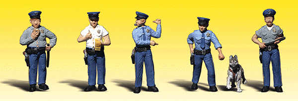 Woodland Scenics 2122 N Scale Scenic Accents Policemen