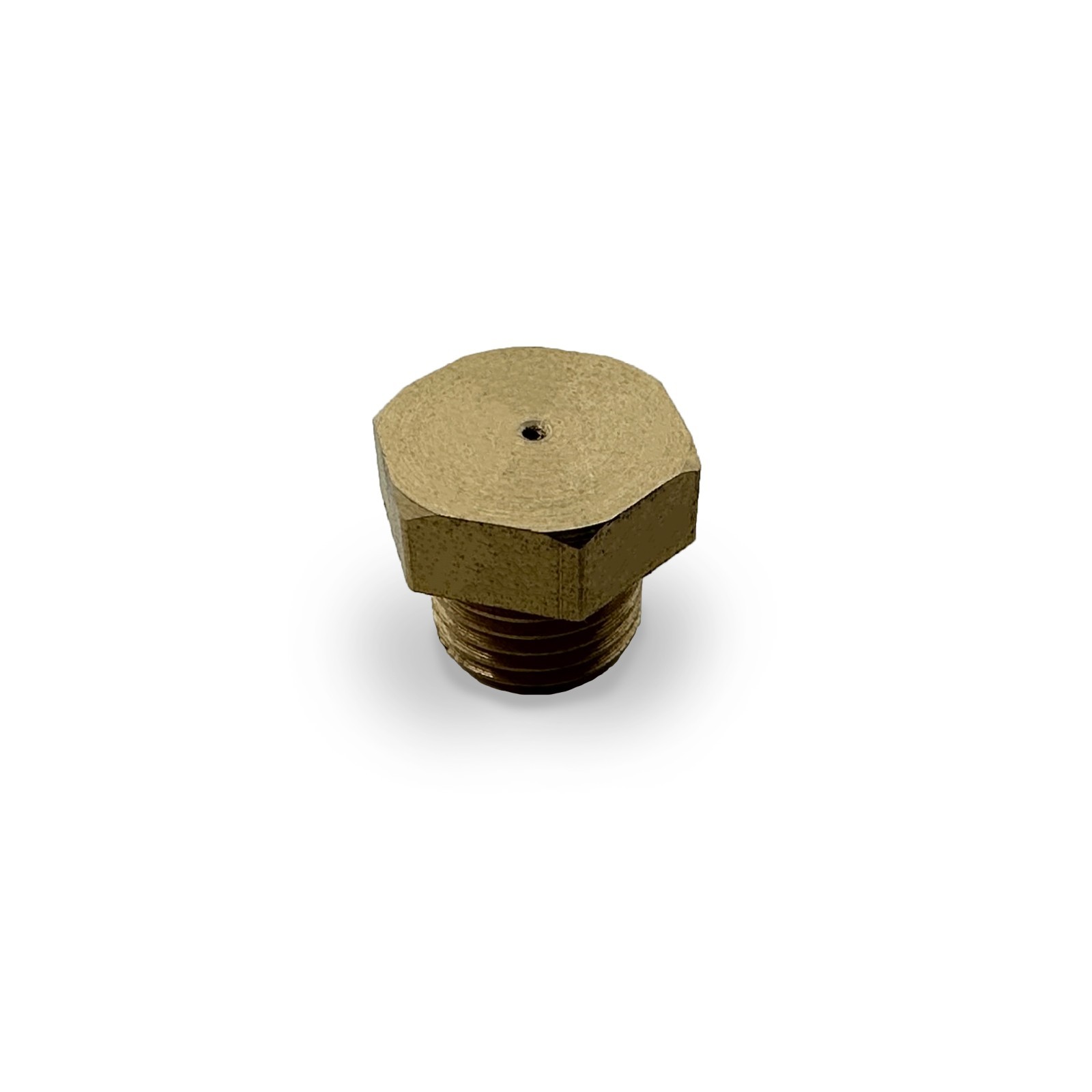 Brass Propane Male Cap Orifice,  # 75 .5mm Opening 5/16" - 32 UNEF Thread