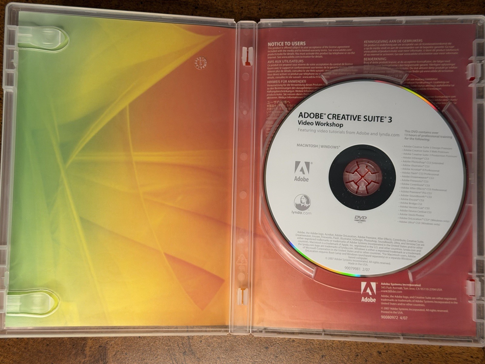Adobe Creative Suite 3 Master Collection For Mac Education w/o serials