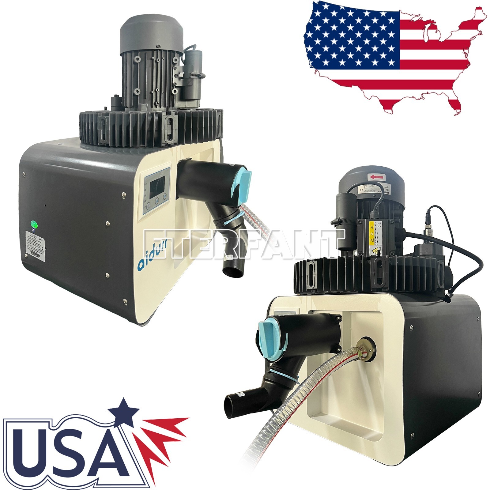 Dental Electric Suction Machine Vacuum System Semi-Dry Type Support 4-6 Chairs