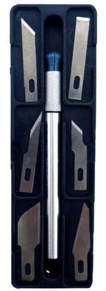 7pc Hobby Knife Set 6 Styles of Beveled Blades