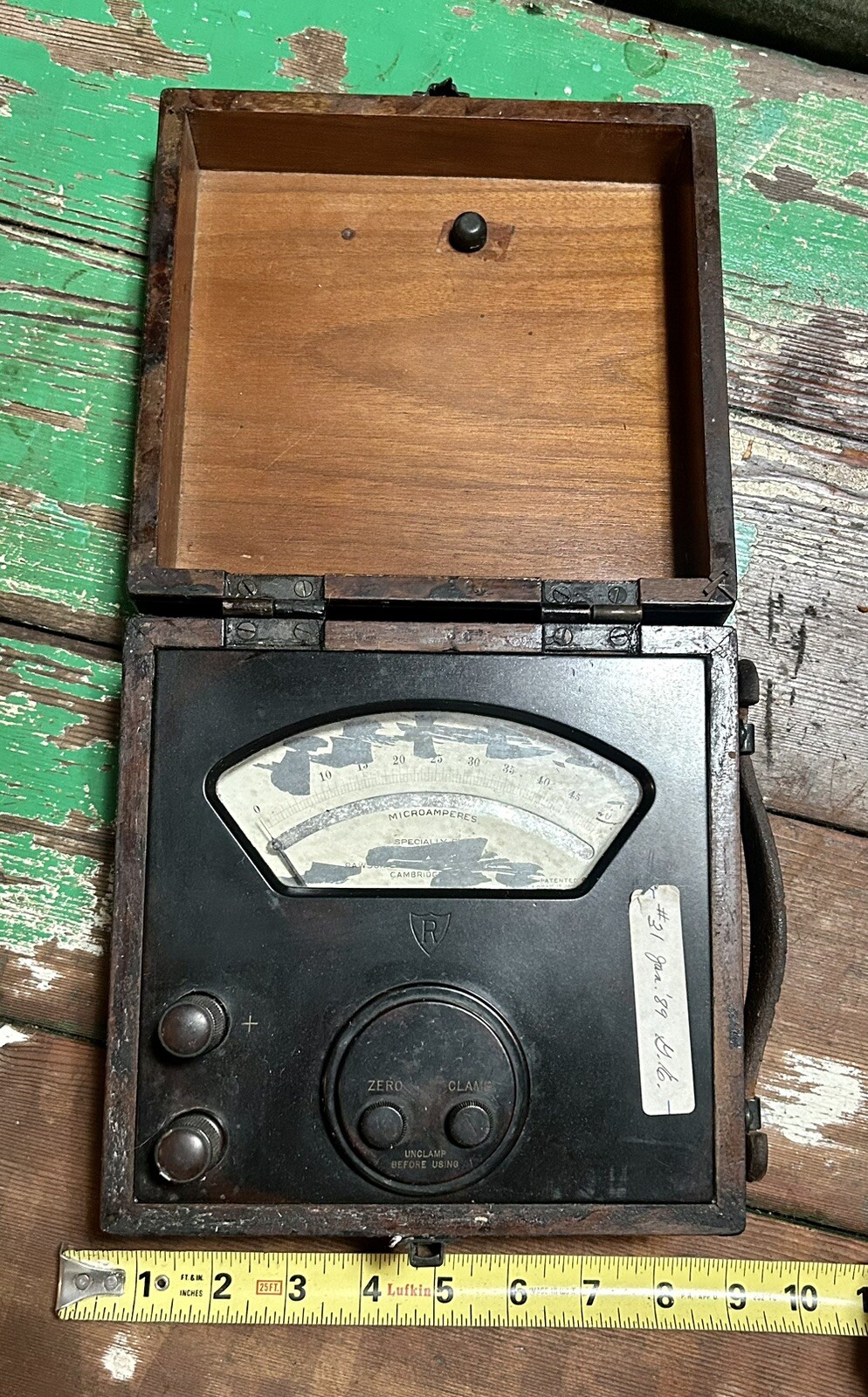 Antique MICROAMPERES Specially Rawson Type 501 Cambridge Pat May 15. 1923