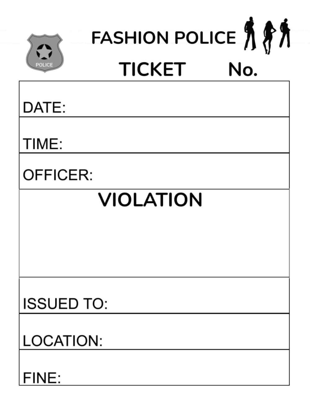 FASHION POLICE TICKET: Write Up Your Friends And Family For Unfashionable Style