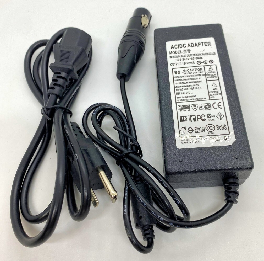 12VDC Replacement Power Supply Adapter for Bescor PSA-124 with XLR plug