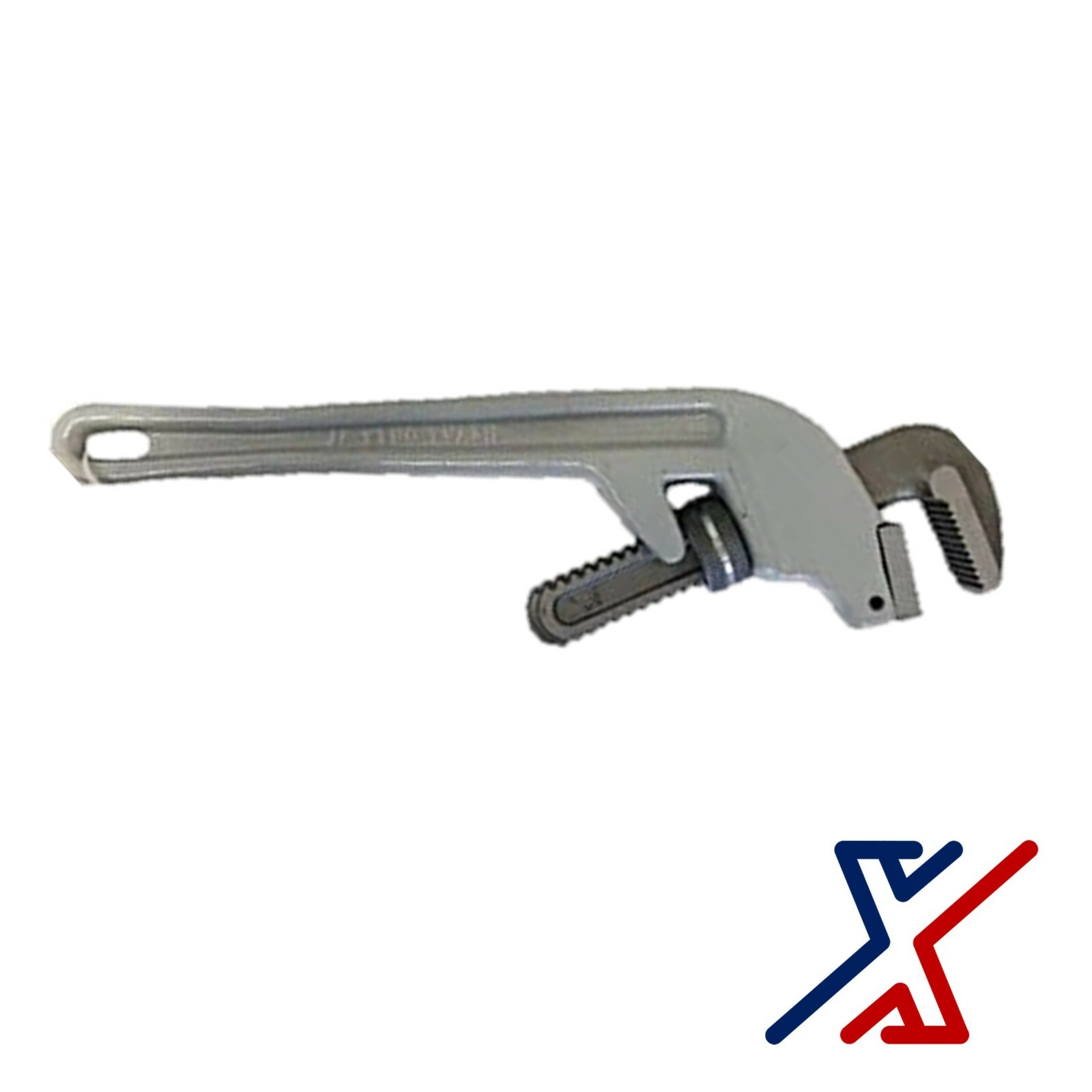 18" Aluminum Pipe Wrench with a 45 Degree Head Offset by X1 Tools