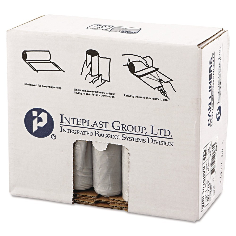 Inteplast Group SL3036HVN 30 gal 0.58 mil Can Liner (25 Bg/Rl, 10 Rl/Ct) New