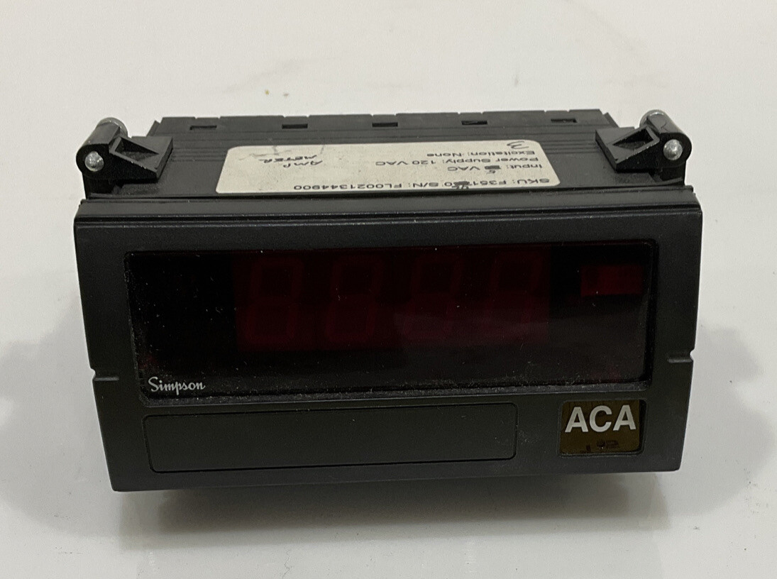 SIMPSON F35-1-46-0 FALCON F35 SERIES DIGITAL PANEL METER INPUT 5 A AC 120VAC