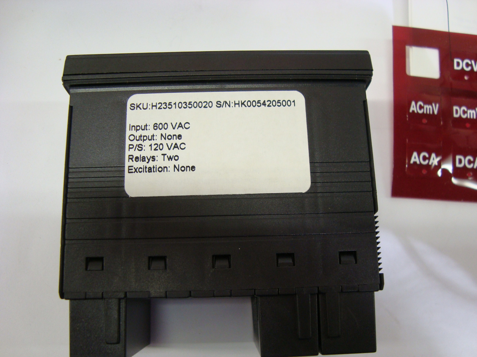 SIMPSON H-235-1-0350-0-2-0 PANEL METER INPUT 690VDC 2RELAY LED DISPLAY
