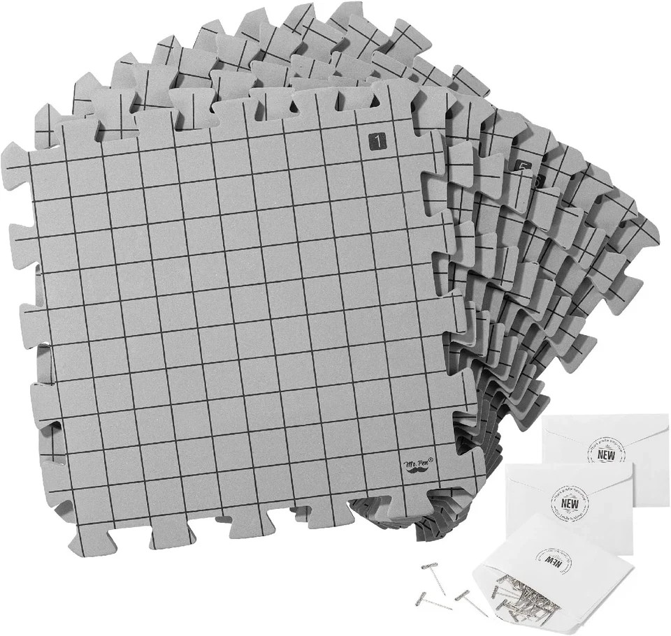 - Blocking Mats for Knitting & Crochet Projects, 12" X 12", 9 Pack with 150 Pcs