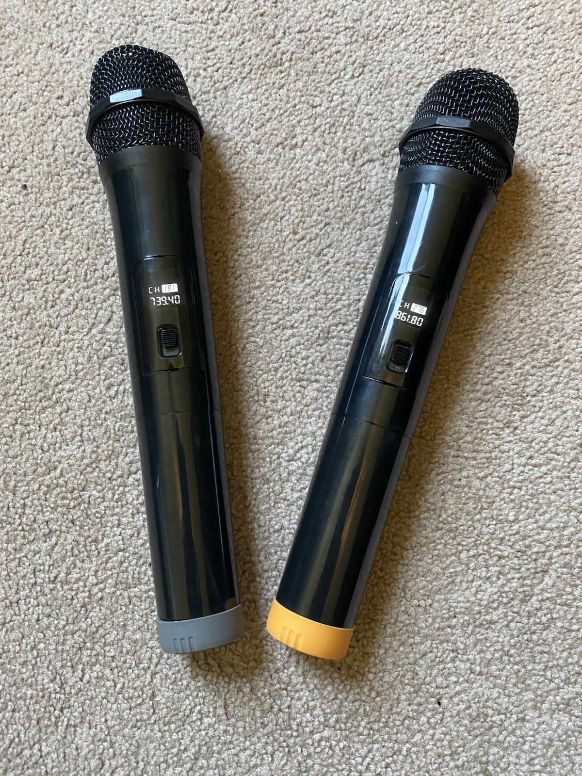 karaoke microphone wireless Black / Orange, Black / Grey