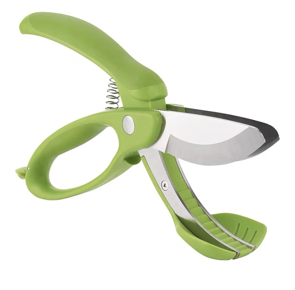 Trudeau Toss and Chop Salad Tongs, Stainless Steel  Salad Chopper NEW
