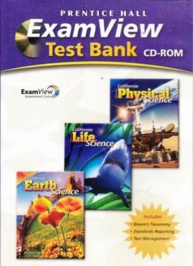 Prentice Hall California Science Explorer: ExamView Test Bank PC MAC CD exams!