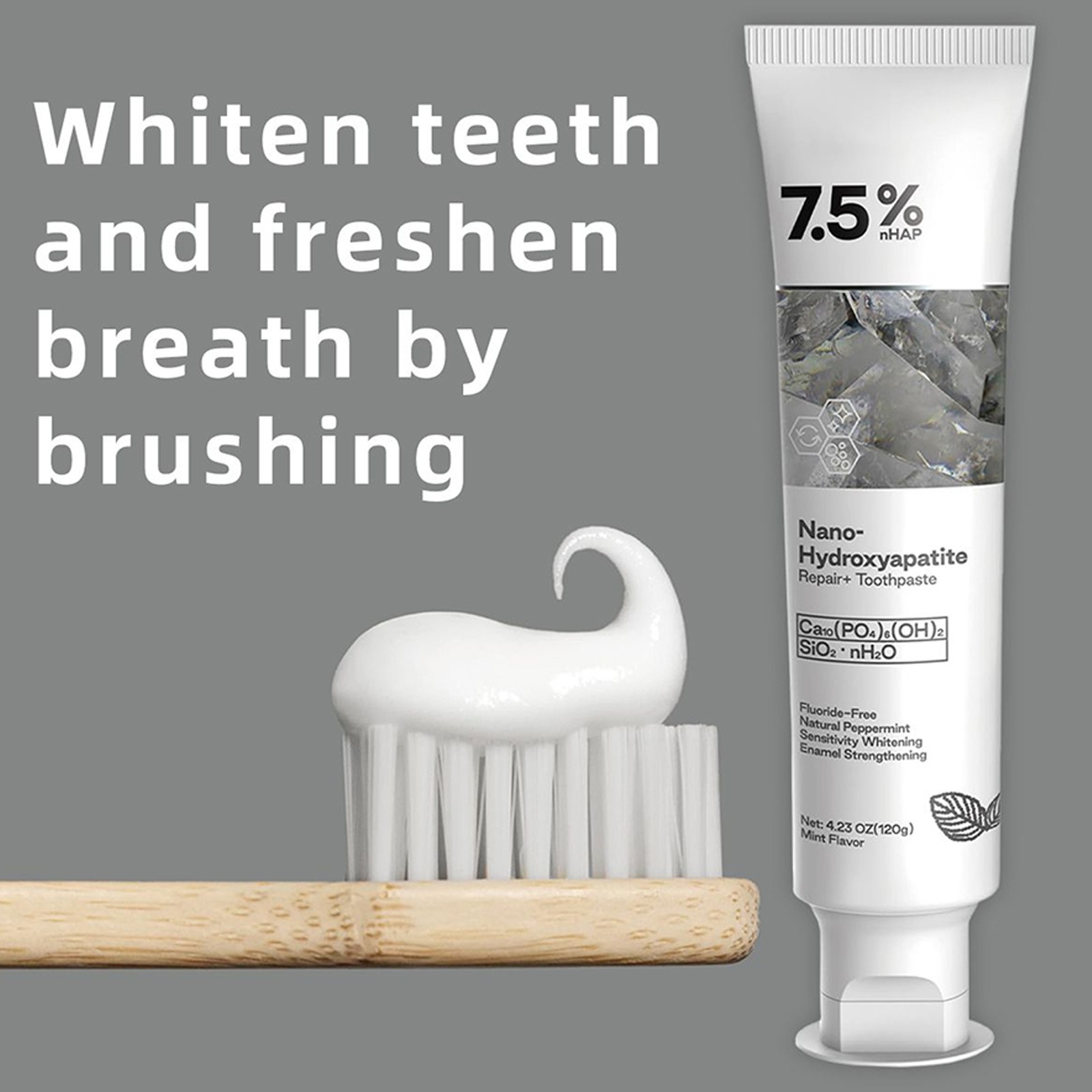 Nano Hydroxyapatite Toothpaste 120g Teeth Whiten Toothpaste Natural Serviceable