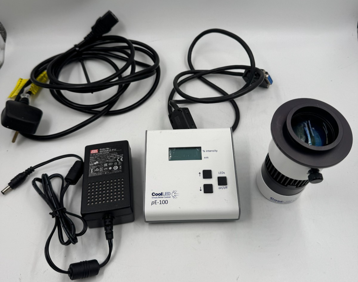 Cool LED PE-100 POD Light Source fluorescence LED illumination microscope UK VAT
