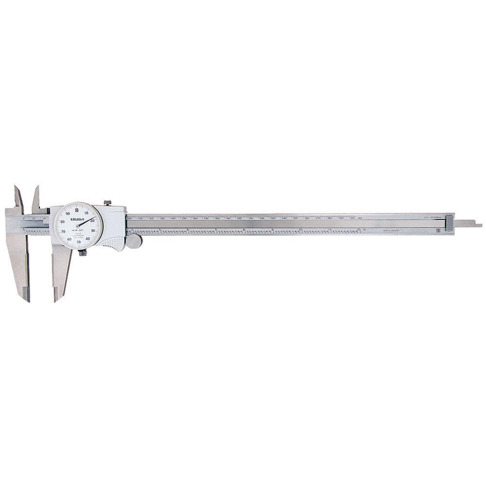 MITUTOYO  Dial Caliper 12In. W/Od Carbide 39X377