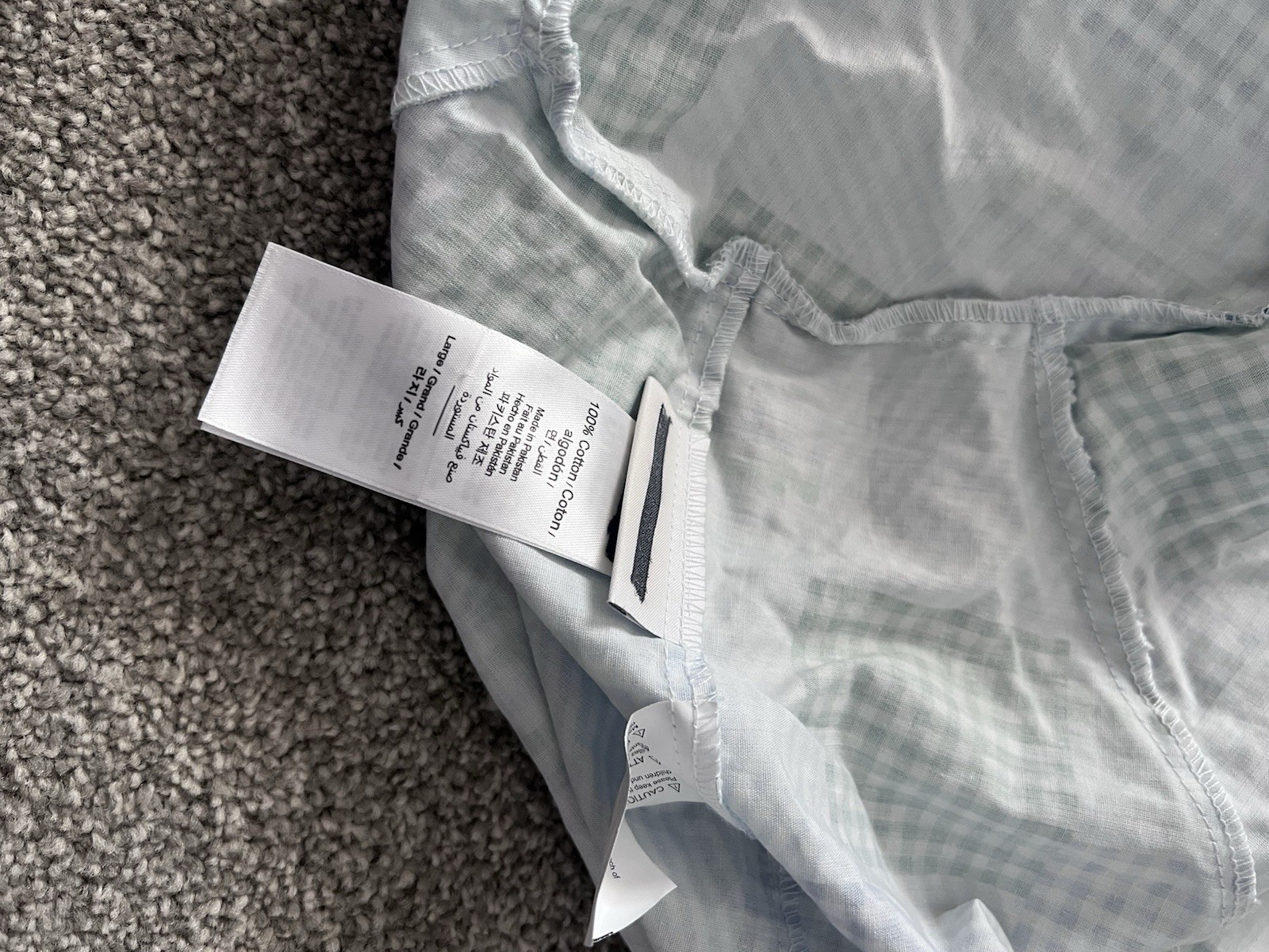 Pottery Barn Kids Large Easter Basket Liner Gingham Monogrammed Eamonn
