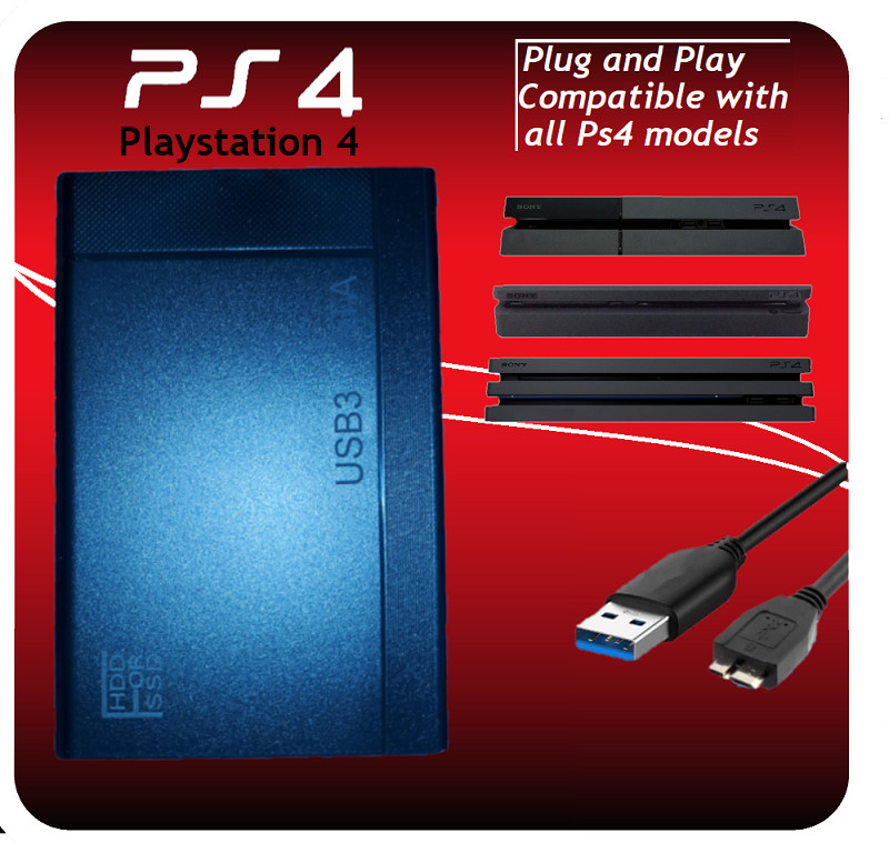 ATA 1TB USB 3.0 PS4 Expansion Drive 1TB, 750GB or 500GB Slim, Pro & Original