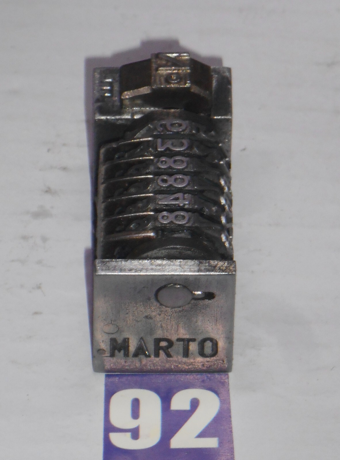MARTO | Reverse letterpress numbering machine | 92
