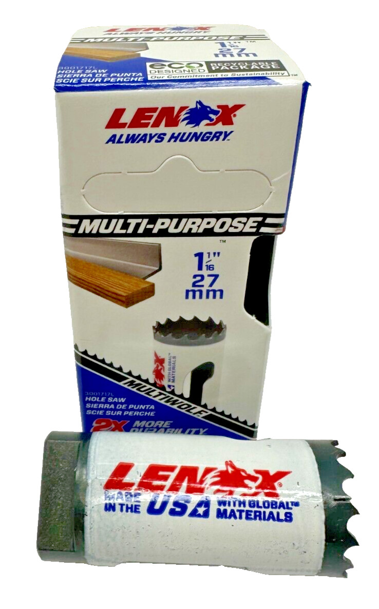 NEW LENOX T2 Hole Saw 1 1/16 Inch Bi Metal Speed Slot USA 1771955 Fast Free Ship