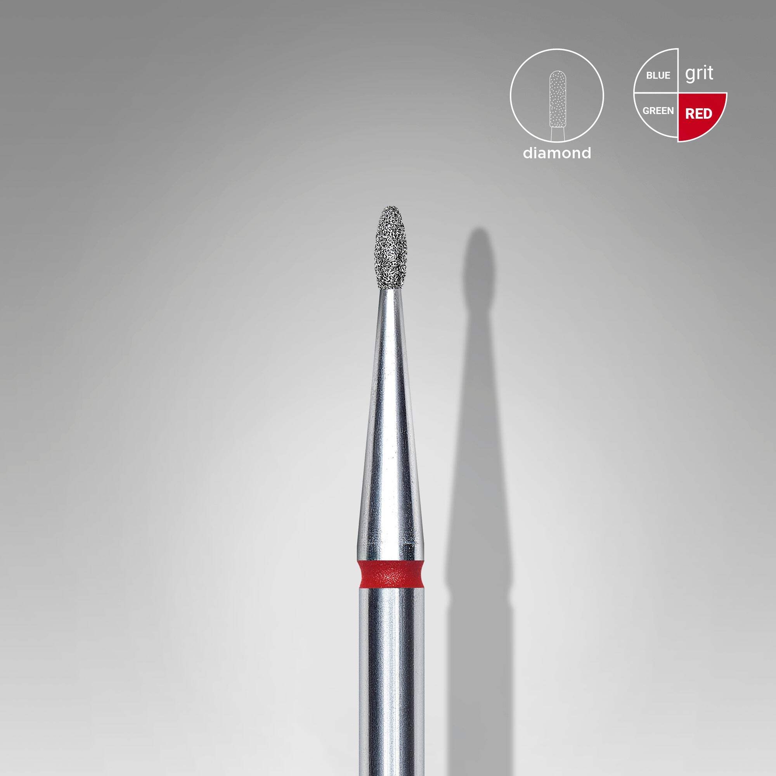 STALEKS PRO Diamond Nail Drill Bit (rounded bud head) | Set of 1 pcs