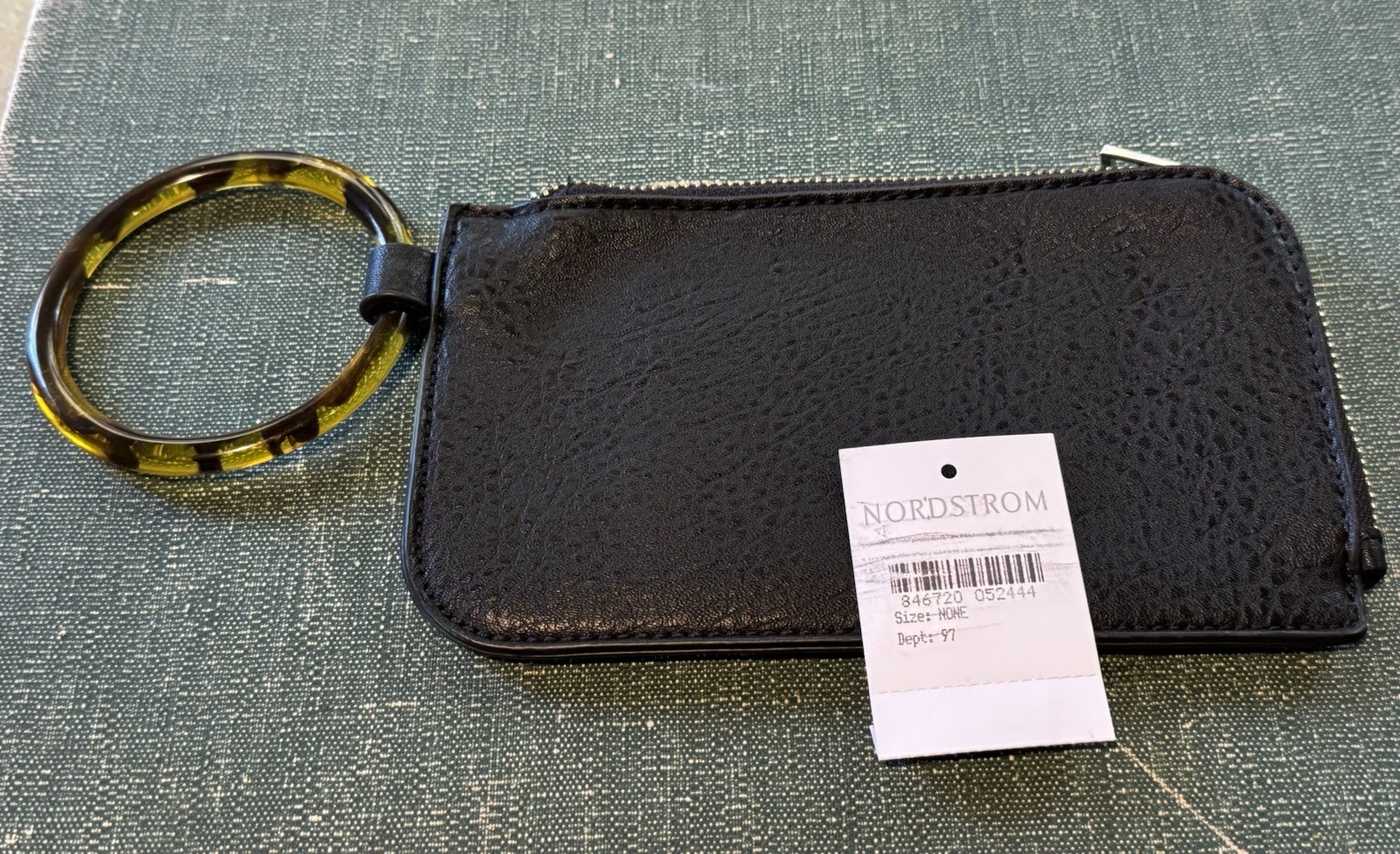 Nordstrom Black Ring Pouchette Wallet Accessory for Women
