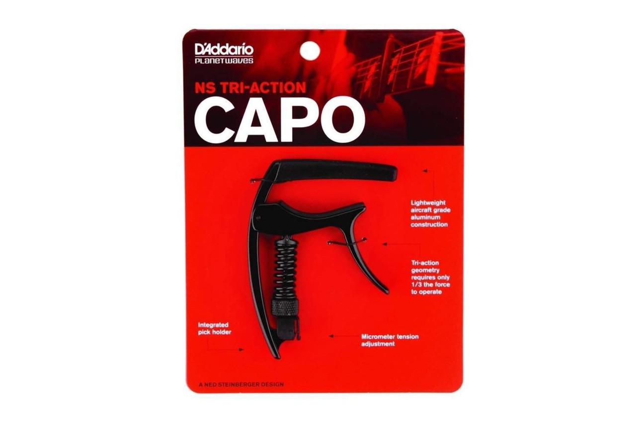 D'Addario NS Tri-Action Capo - Black